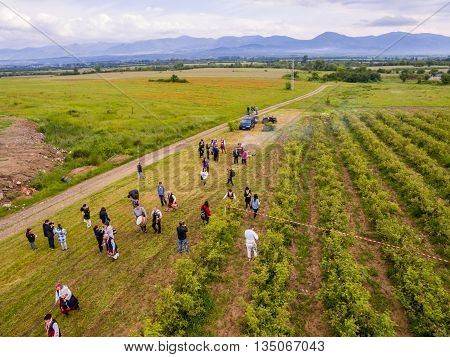 Rose Picking Festival Aerial View
