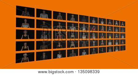 Target Audience and Viewership Ratings on Online Website 3D Illustration Render