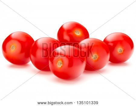 fresh cherry tomato isolated on white background cutout
