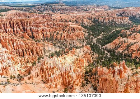 natural landmark Bryce Canyon National Park in Utah USA