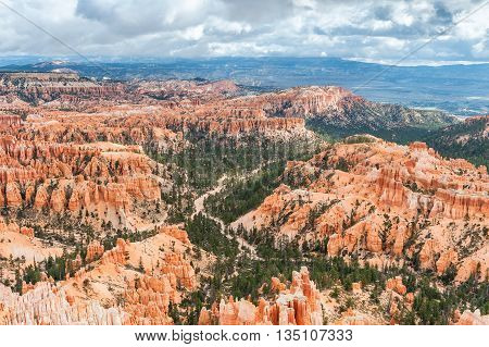 natural landmark Bryce Canyon National Park in Utah USA