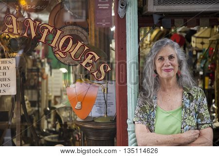 Antique store owner