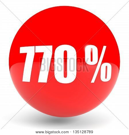 Discount 770 Percent Off. 3D Illustration.