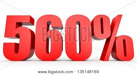 Discount 560 Percent Off. 3D Illustration.