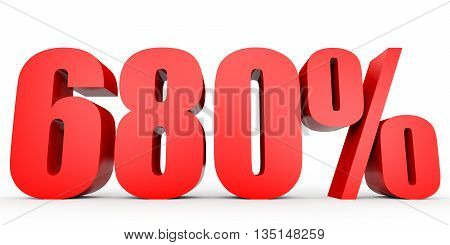 Discount 680 Percent Off. 3D Illustration.