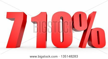 Discount 710 Percent Off. 3D Illustration.