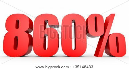 Discount 860 Percent Off. 3D Illustration.