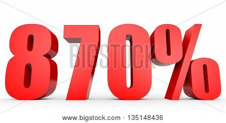 Discount 870 Percent Off. 3D Illustration.