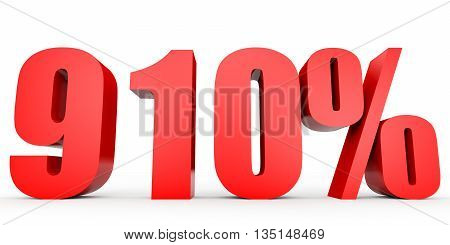 Discount 910 Percent Off. 3D Illustration.