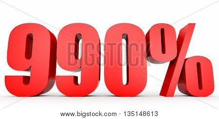 Discount 990 Percent Off. 3D Illustration.
