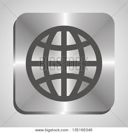 Earth planet graphic icon design, vector illustration