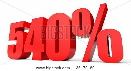 Discount 540 Percent Off. 3D Illustration.