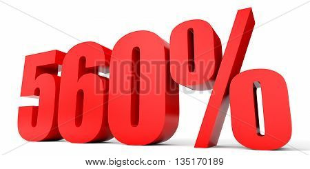 Discount 560 Percent Off. 3D Illustration.