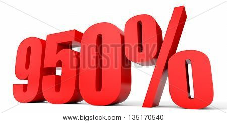 Discount 950 Percent Off. 3D Illustration.