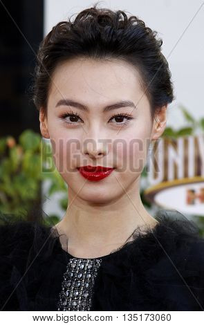 Isabella Leong at the Los Angeles premiere of 'The Mummy: Tomb Of The Dragon Emperor' held at the Gibson Amphitheatre in Hollywood, USA on July 27, 2008.