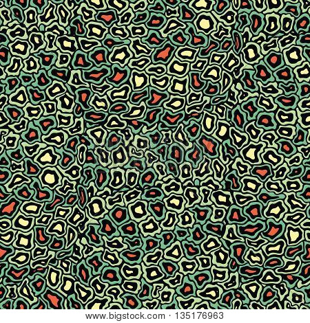 Green yellow and orange abstract seamless pattern background