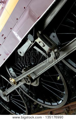 Abstract Railway Scene of a Steam Train England