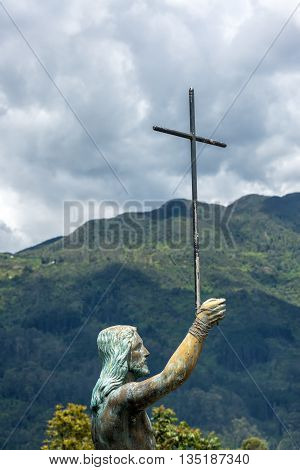 Jesus Statue On Monserrate