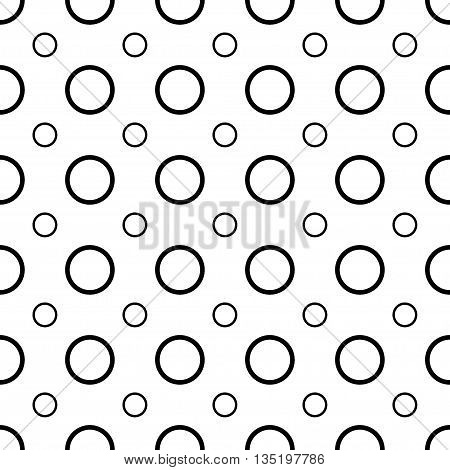 Polka dot geometric seamless pattern. Fashion graphic background design. Modern stylish abstract monochrome texture. Template for prints textiles wrapping wallpaper etc VECTOR illustration