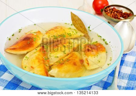 Gedza Japanese Dumplings in the Broth Studio Photo