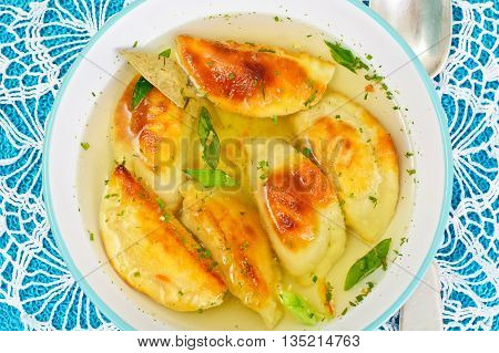 Gedza Japanese Dumplings in the Broth Studio Photo
