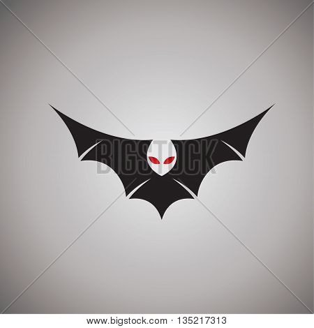 Bat logo nature logo vector design on background