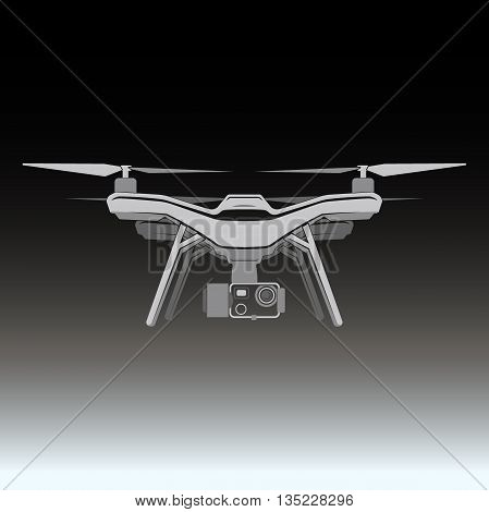 drone wireless fly camera vector sign