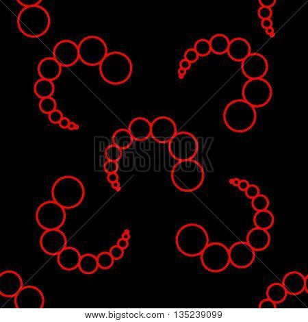 Bubbles chaotic seamless pattern. Fashion graphic background design. Modern stylish abstract texture. Colorful template for prints textiles wrapping wallpaper website etc Stock VECTOR illustration