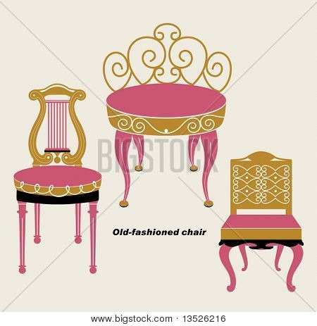 Jeux de chaise ancienne Vector