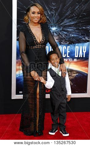 Viveca A. Fox at the Los Angeles premiere of 'Independence Day: Resurgence' held at the TCL Chinese Theatre in Hollywood, USA on June 20, 2016.