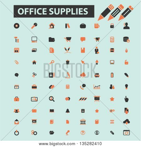 office supplies icons