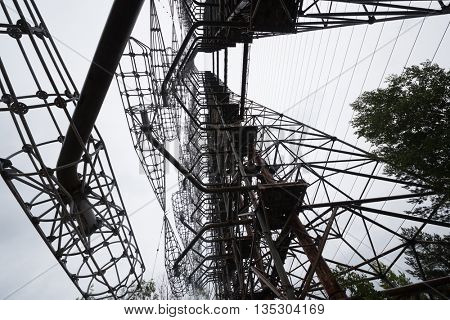 soviet duga radar in Pripyat, Chernobyl