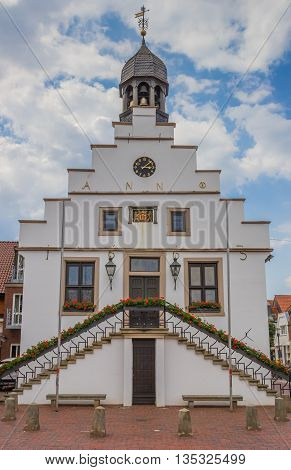 Historical Town Hall In The Center Of Lingen