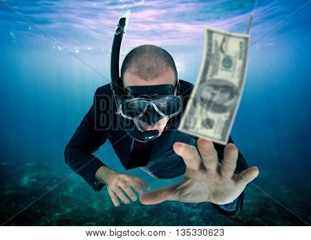 Businessman lured by money