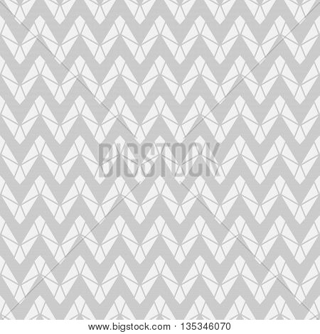 Seamless geometry vector zigzag pattern in monochrome background