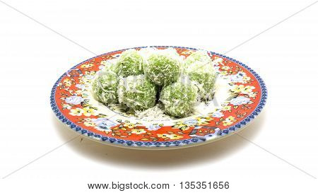 Malay traditional delicacy in Malaysia called buah melaka. be of glutinous rice and filled with palm sugar or brown sugar.