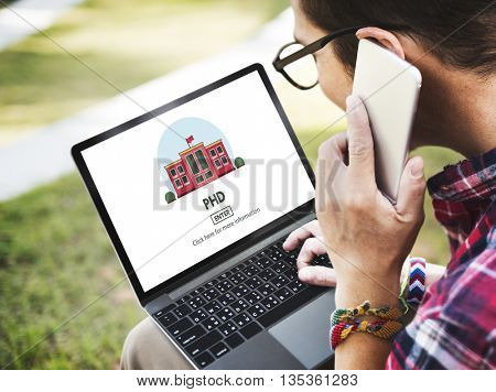 PHD Doctor of Philosophy Knowledge Education Concept
