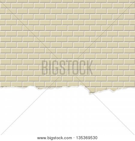 Wall Background With Broken Plaster Seamless