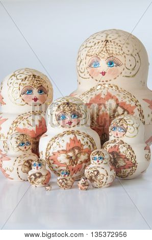 family of matryoshka doll gife from russia