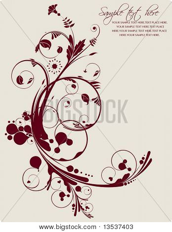 Vektor Blume Hintergrund