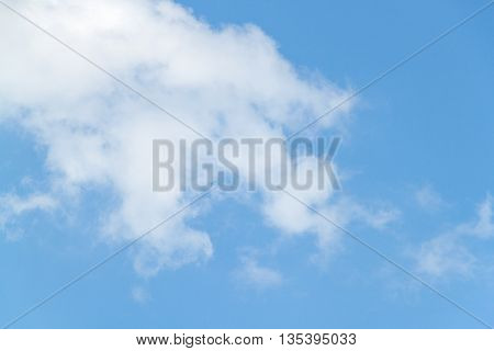 clouds in the blue sky,The vast blue sky and Clouds white fluffy.