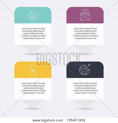 Infographic Templates for Business. Infographics statistic vector. Infographic for presentation. Can be used for info graphics graphic or website layout vector numbered banners diagram.