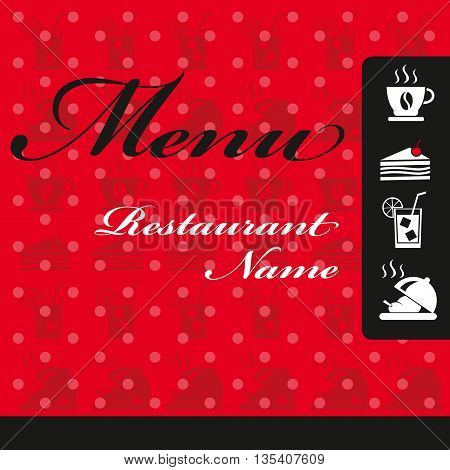 Restaurant Menu Card Design in vector illustration