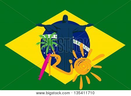 Illustartion of rio 2016 games eps 10