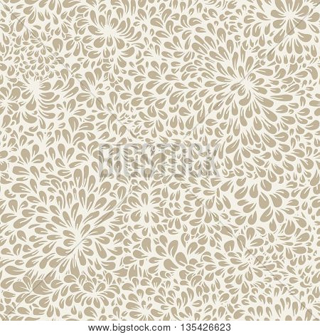 Hand-drawn seamless pattern with dense vegetation. Leaves. Can be used for desktop wallpaper or frame for a posterfor pattern fills surface textures web page backgrounds textile and more.