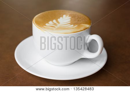 Cup Of Art Latte.