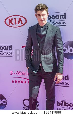 LAS VEGAS - MAY 22 : Singer Shawn Mendes attends the 2016 Billboard Music Awards at T-Mobile Arena on May 22 2016 in Las Vegas Nevada.