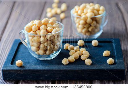 Puff croutons small pastry balls soup additive