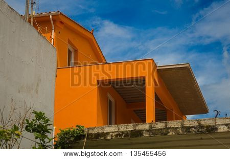 Bright Colored Houses In Argostoli