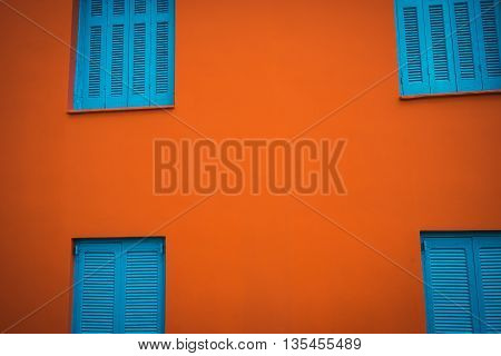 Bright Colored Houses In Argostoli